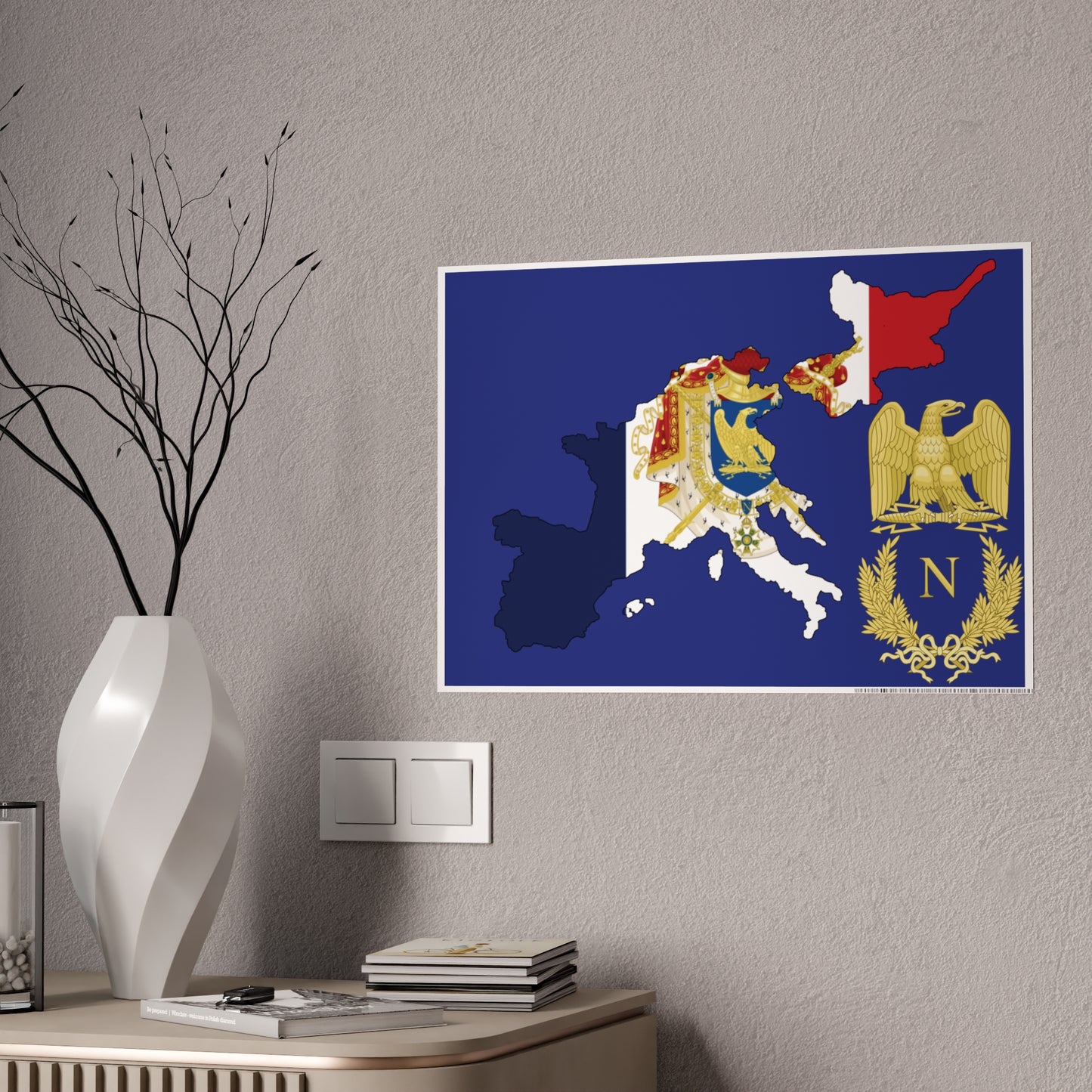 French Empire Gloss Map