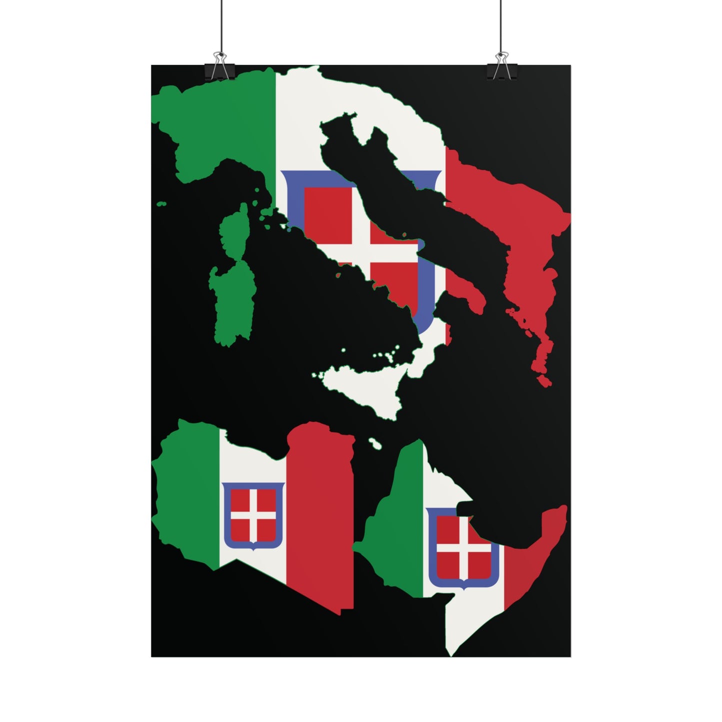 Greater Italy Matte Map